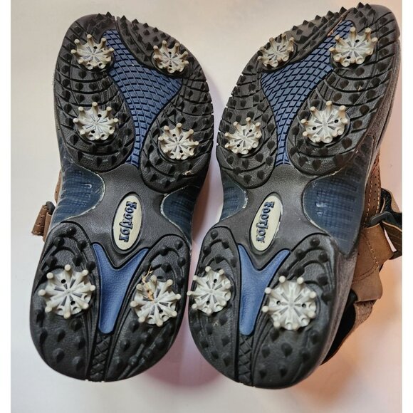 FootJoy Mens Golf Sandals 7M With SoftSpikes In Brown - Picture 2 of 9